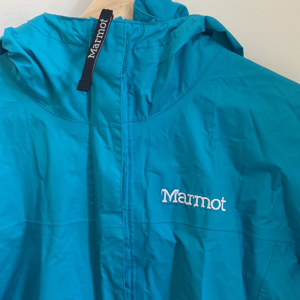 MARMOT PreCip teal small rain jacket